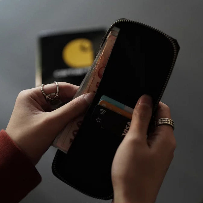 Carhartt Nylon Zipper Wallet Black CARHARTT CARHARTT - originalfook singapore