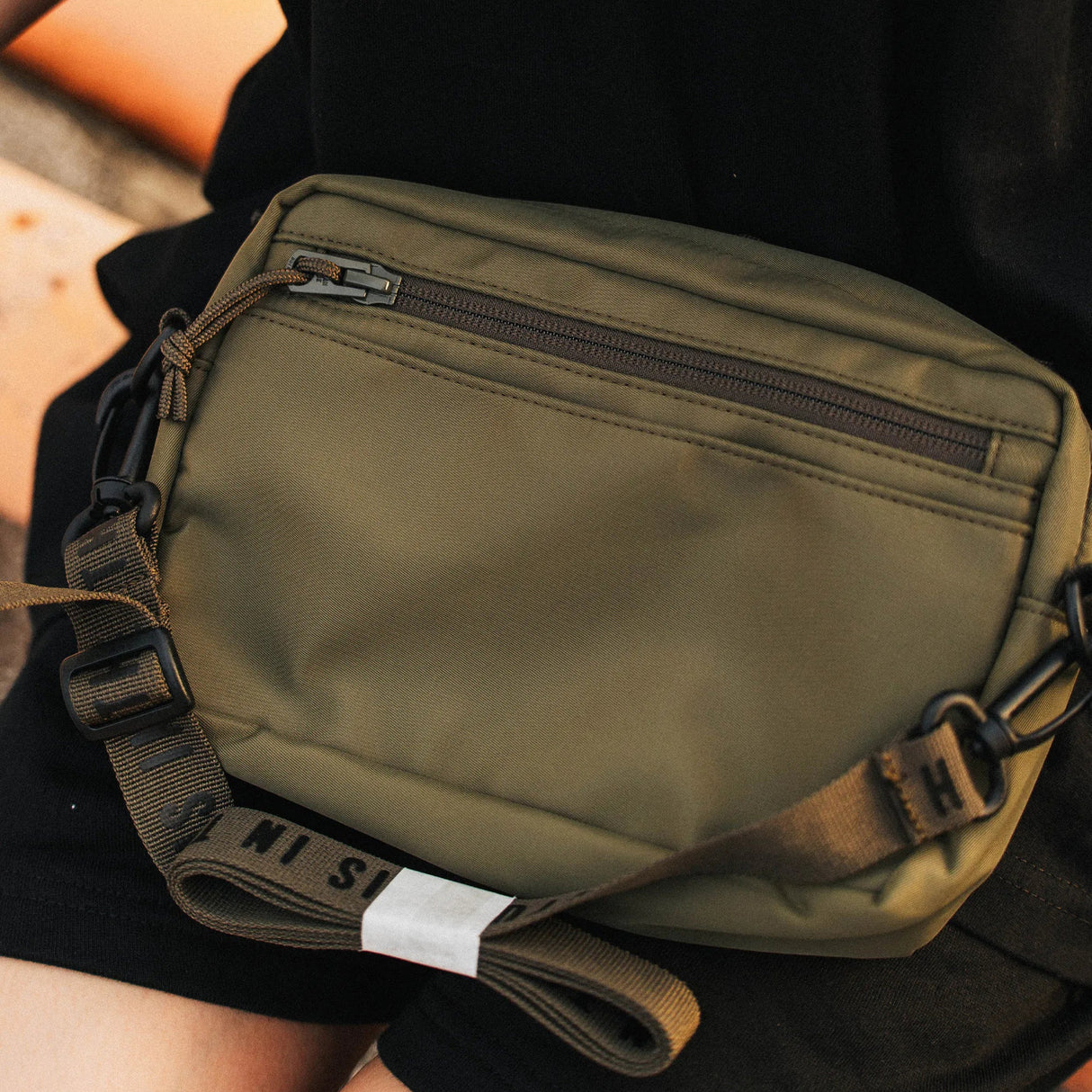 Human Made Military Sling Bag Olive HUMAN MADE HUMAN MADE - originalfook singapore