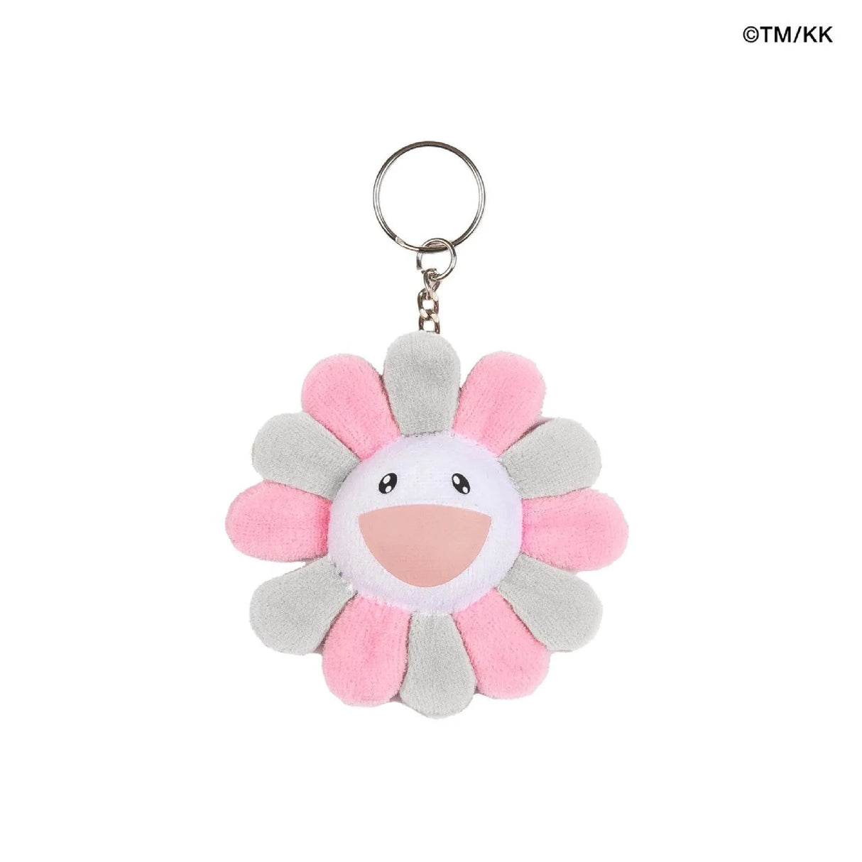 Takashi Murakami x BLACKPINK Flower Plush Keychain Grey Pink TAKASHI MURAKAMI TAKASHI MURAKAMI - originalfook singapore