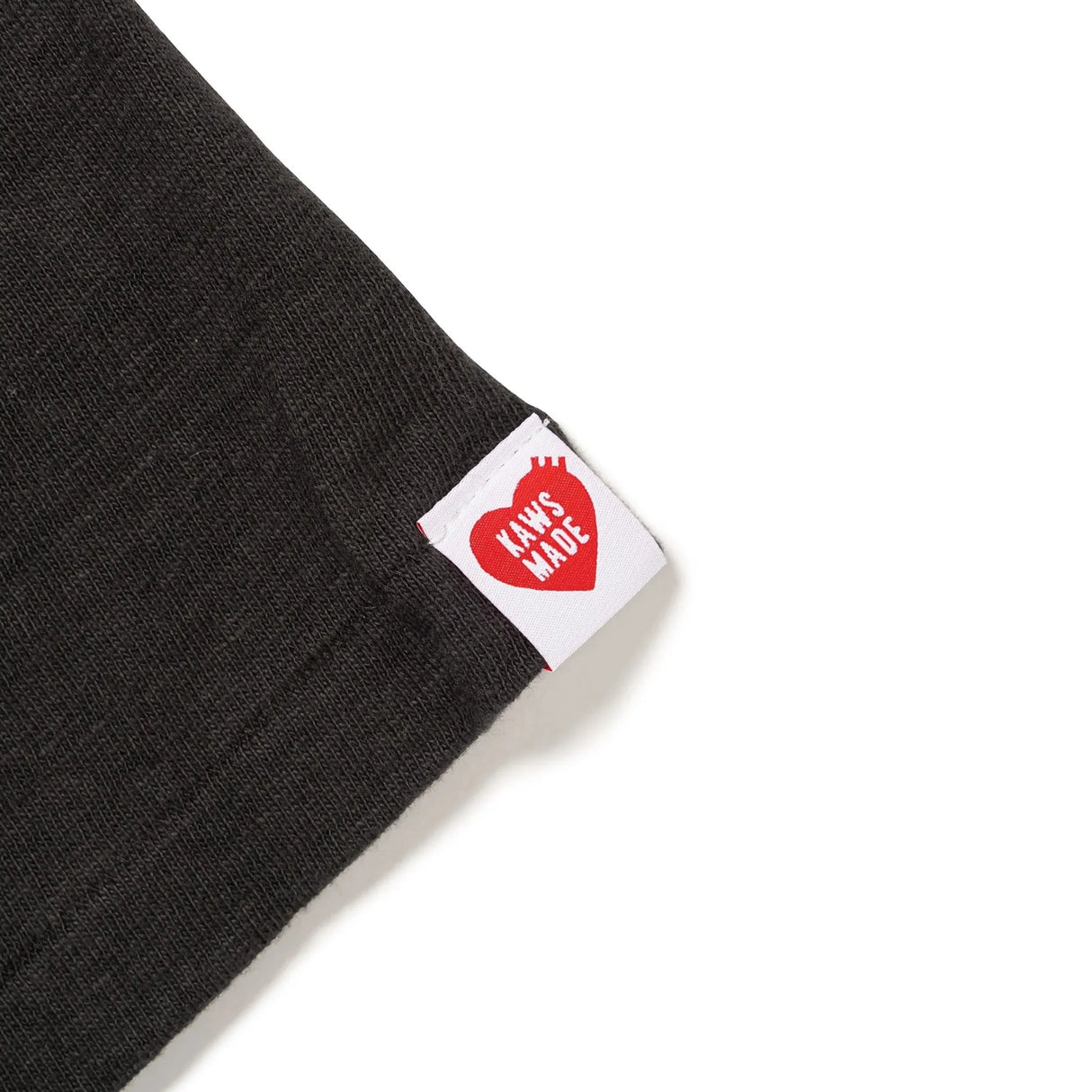 Human Made X KAWS Logo Tee Black HUMAN MADE HUMAN MADE - originalfook singapore