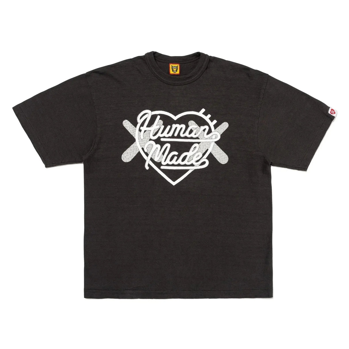 Human Made X KAWS Logo Tee Black HUMAN MADE HUMAN MADE - originalfook singapore