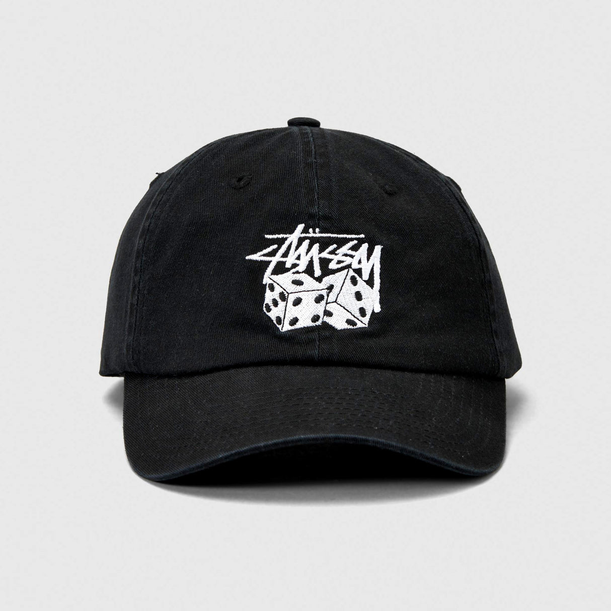 Stussy Stock Dice Low Pro Cap Black STUSSY STUSSY - originalfook singapore