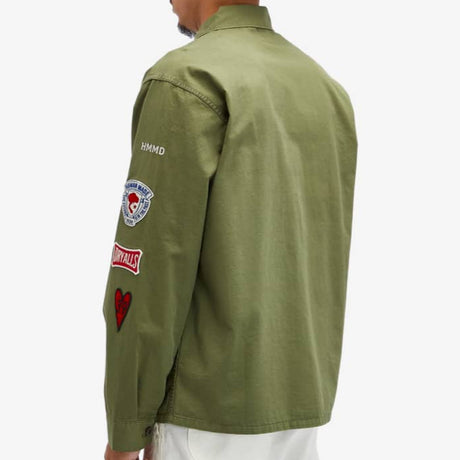 Human Made Patched Military Shirt Olive HUMAN MADE HUMAN MADE - originalfook singapore