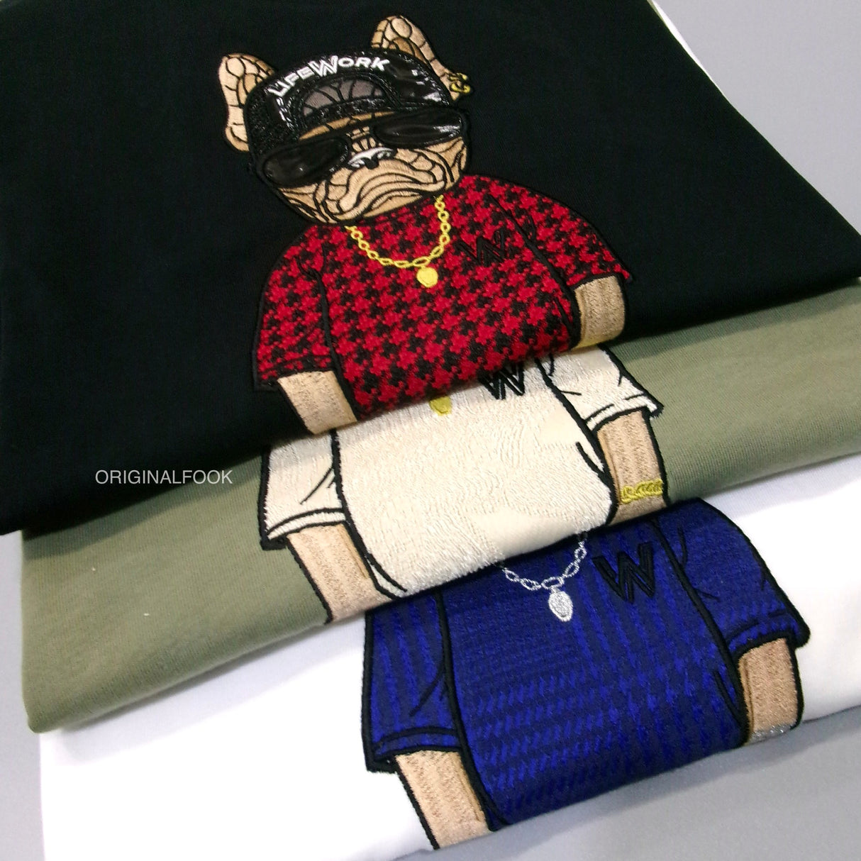 LifeWork Snapback Hip Bulldog Tee Black lifework lifework - originalfook singapore