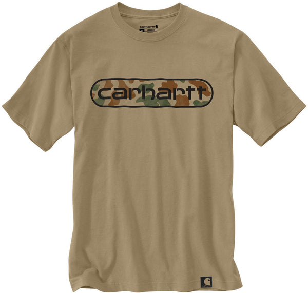 Carhartt Camo Logo Tee Dark Khaki carhartt carhartt - originalfook singapore