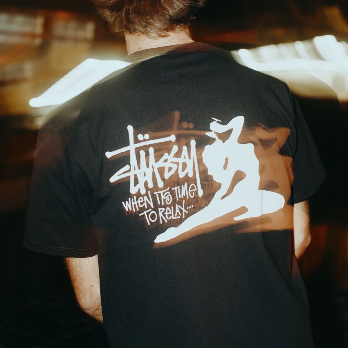 Stussy Relax Tee Black STUSSY STUSSY - originalfook singapore
