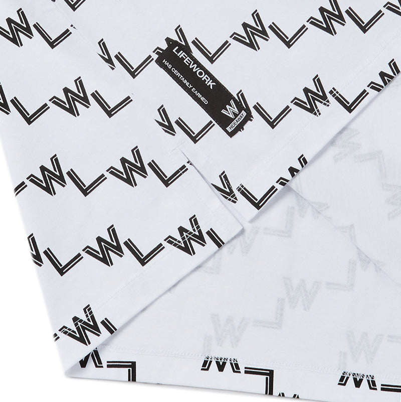 LifeWork Blend Monogram Tee White LIFEWORK LIFEWORK - originalfook singapore