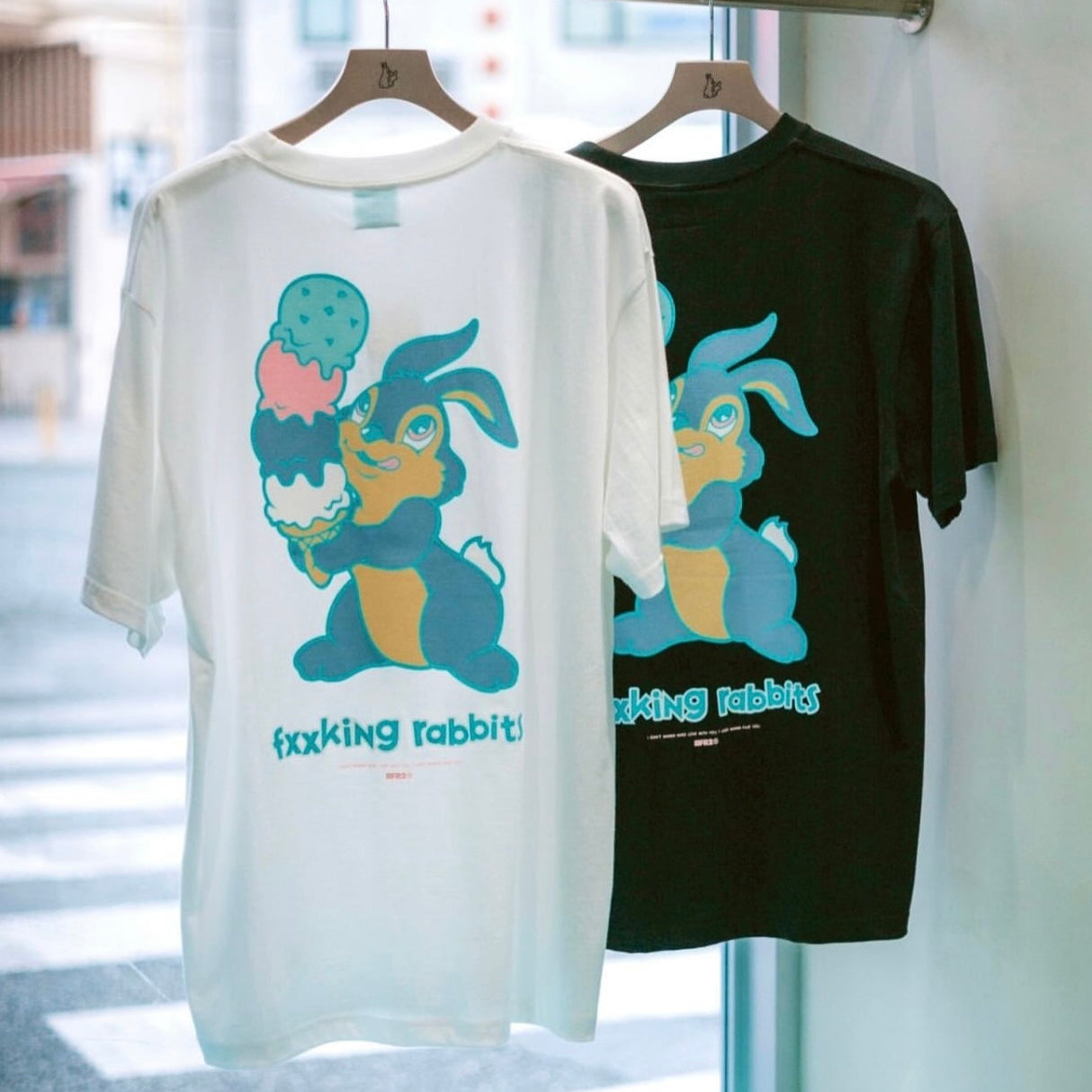 FR2 Rabbit Ice Cream Tee Black Tiffany (Japan Exclusive) - ORIGINALFOOK