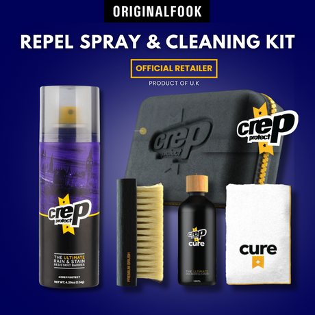 Crep Protect Shoe Cleaning Kit + Repel Shoe Spray CREP CREP - originalfook singapore