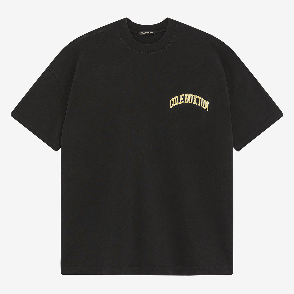 Cole Buxton Yellow Arc Tee Vintage Black