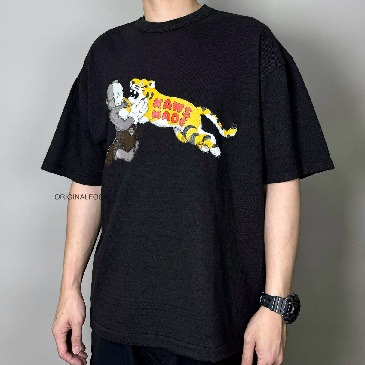 Human Made X KAWS Tee #2 Black HUMAN MADE HUMAN MADE - originalfook singapore