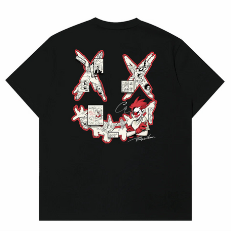 Rickyisclown Limited Edition Comic Joker Black Tee R37240813P (E10) - ORIGINALFOOK