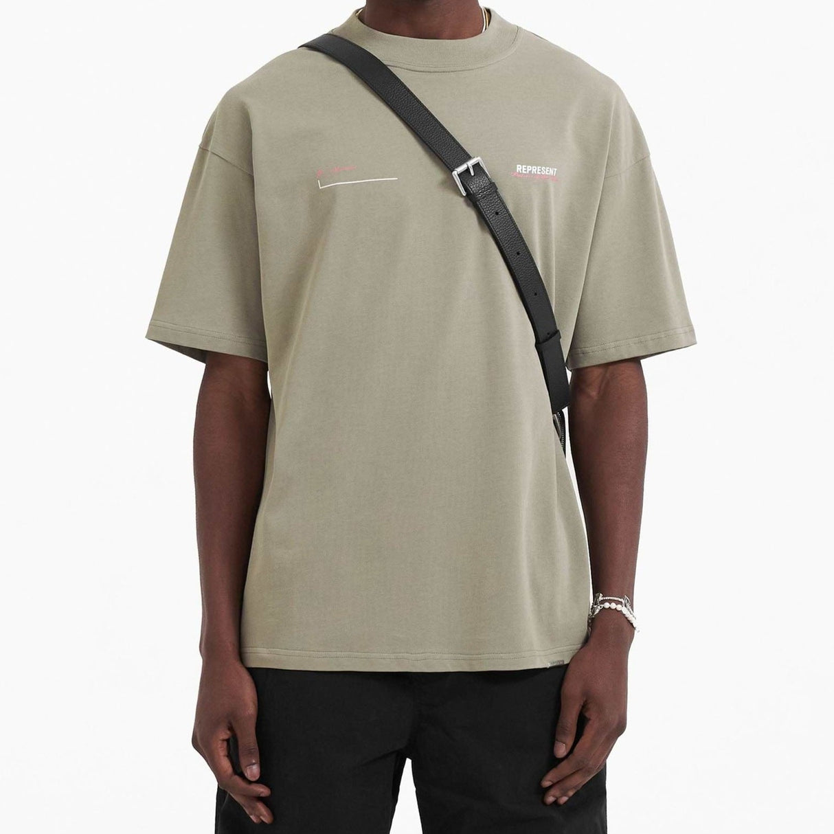 Represent Patron Of The Club Tee Khaki REPRESENT REPRESENT - originalfook singapore