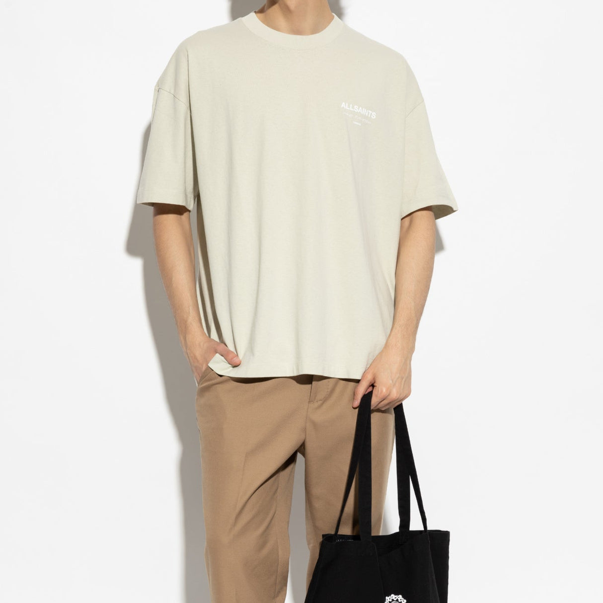 Allsaints Underground Logo Tee Slate Green ALLSAINTS ALLSAINTS - originalfook singapore