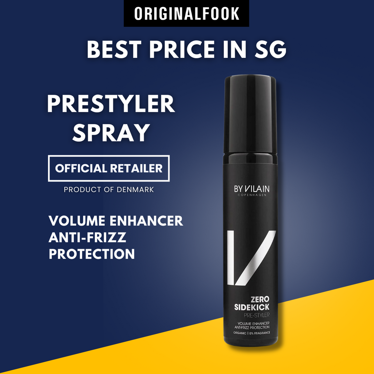 By Vilain Sidekick Zero Prestyler Spray BY VILAIN BY VILAIN - originalfook singapore