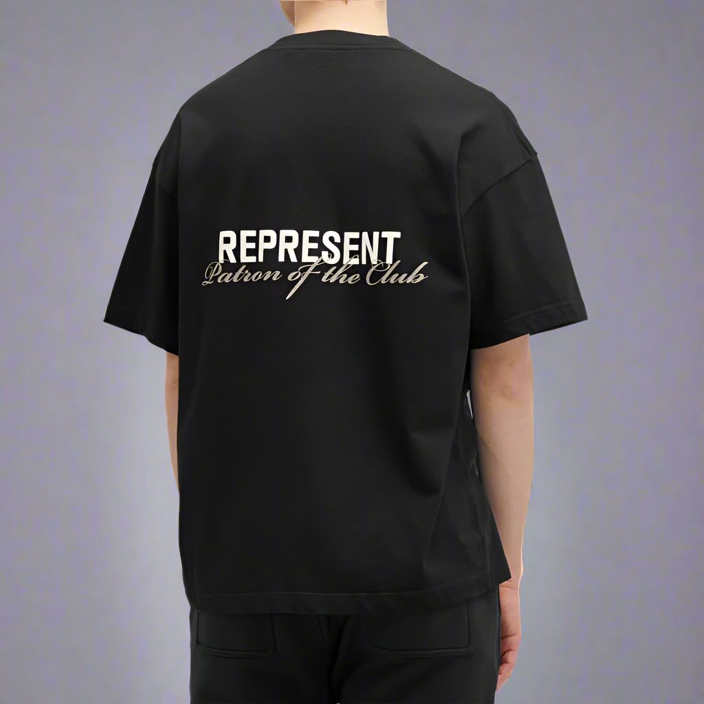 Represent Patron Of The Club Tee Black REPRESENT REPRESENT - originalfook singapore