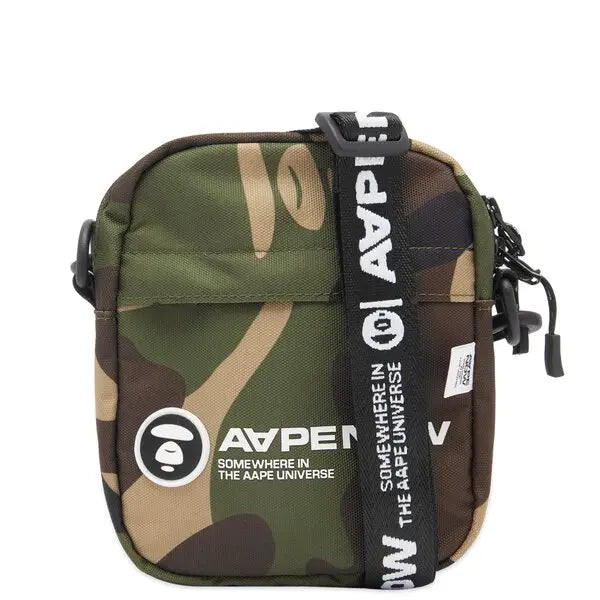 AAPE By Bathing Ape Nylon Small Messenger Bag Camo BATHING APE BATHING APE - originalfook singapore