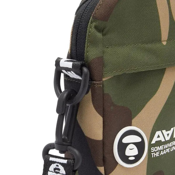 AAPE By Bathing Ape Nylon Small Messenger Bag Camo BATHING APE BATHING APE - originalfook singapore