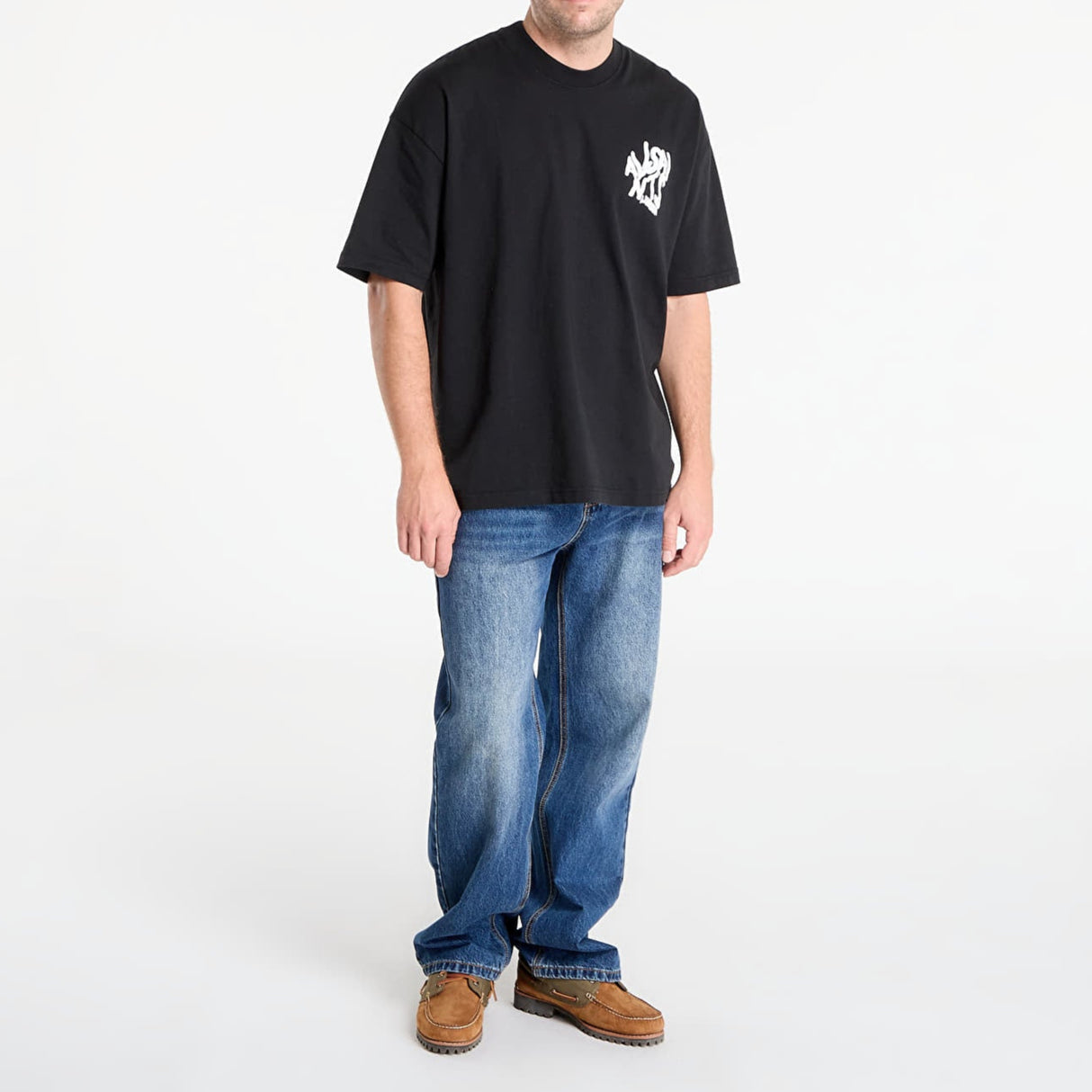 AllSaints Orlando Logo Tee Black - ORIGINALFOOK