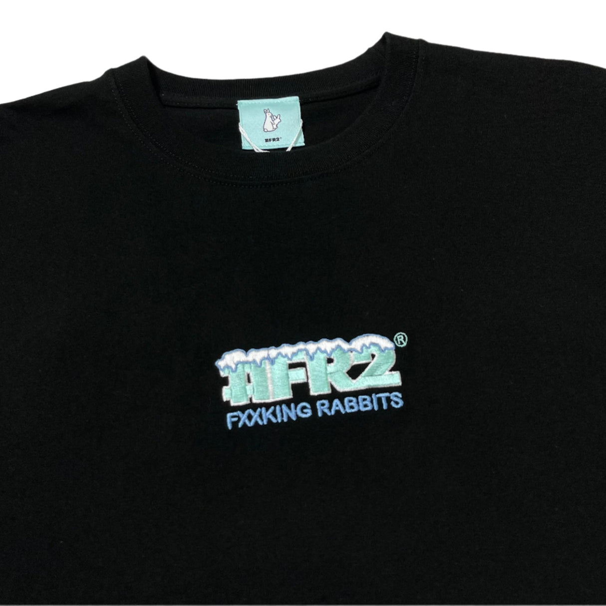 FR2 Shaved Ice Rabbit Tee Black Tiffany (Japan Exclusive) - ORIGINALFOOK