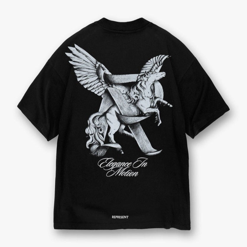 Represent Elegance In Motion Tee Black - ORIGINALFOOK