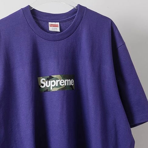 Supreme Camo Box Logo Tee Purple supreme supreme - originalfook singapore