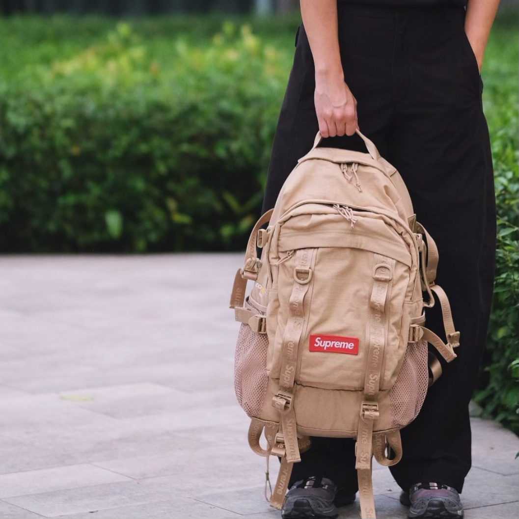 Supreme Box Logo Backpack Tan - ORIGINALFOOK