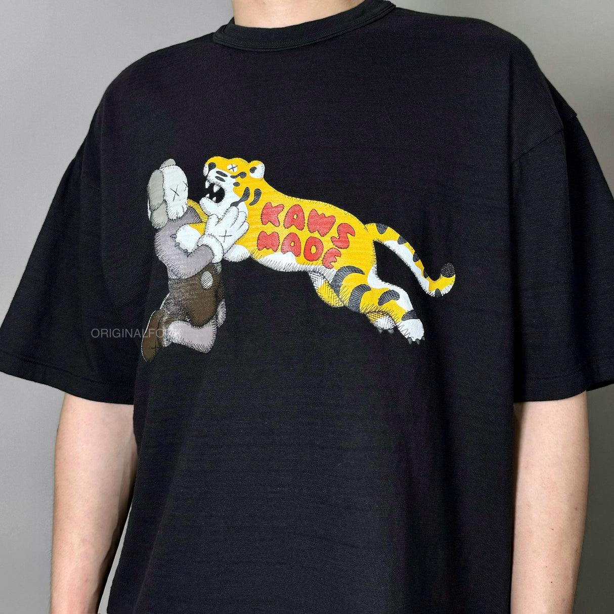 Human Made X KAWS Tee #2 Black HUMAN MADE HUMAN MADE - originalfook singapore