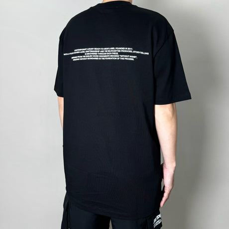 Ih Nom Uh Nit Arch and Mission Mask Tee Black NCS23221 (Made In Italy) IH NOM UH NIT IH NOM UH NIT - originalfook singapore