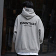 FEAR OF GOD Essentials Felt Logo Hoodie Dark Oatmeal FEAR OF GOD FEAR OF GOD - originalfook singapore