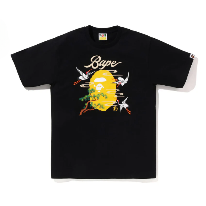 Bathing Ape Japanese Crane Tee Black (Japan Exclusive) BATHING APE BATHING APE - originalfook singapore