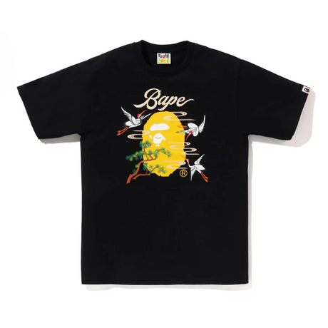 Bathing Ape Japanese Crane Tee Black (Japan Exclusive) BATHING APE BATHING APE - originalfook singapore