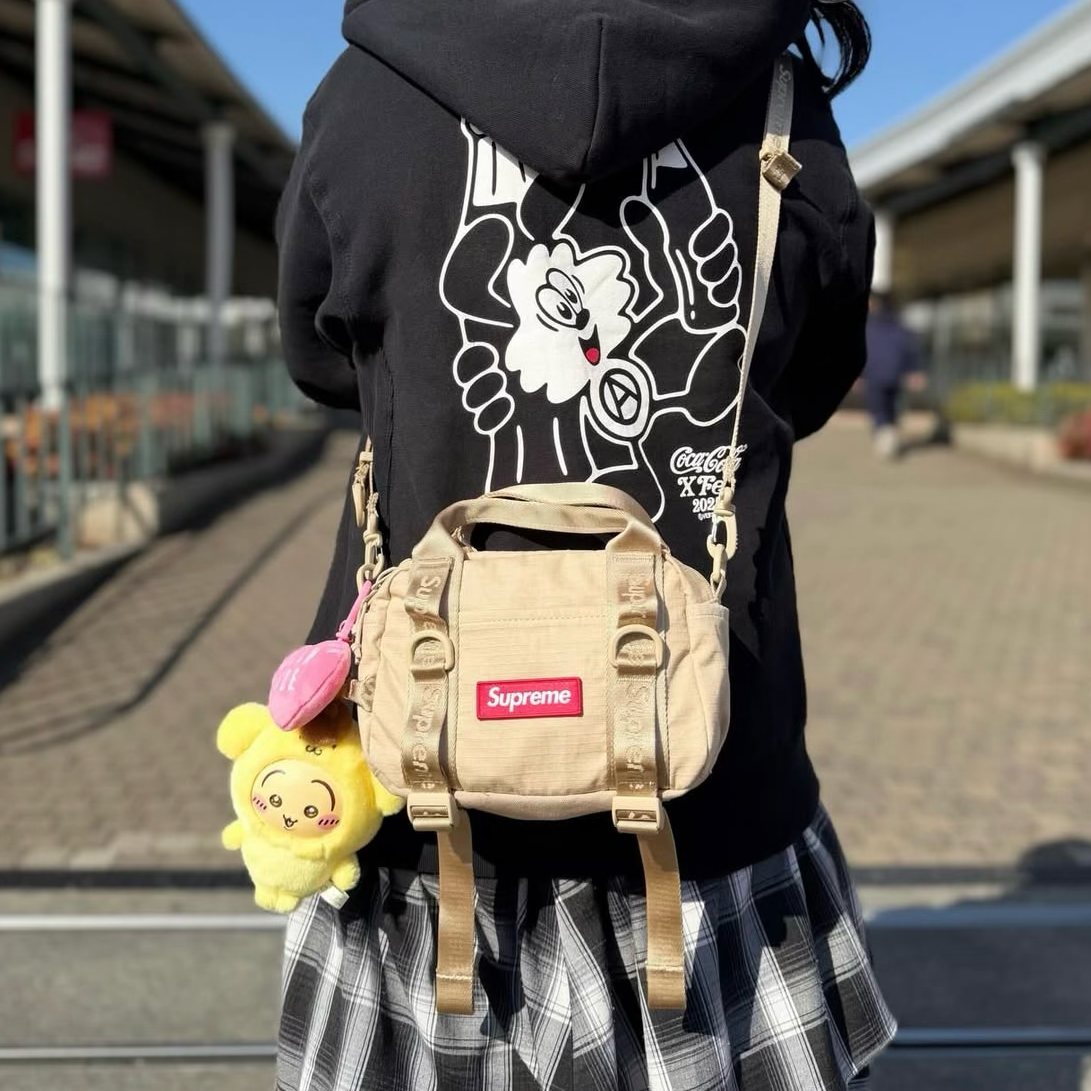 Supreme Box Logo Mini Duffle Bag Tan - ORIGINALFOOK