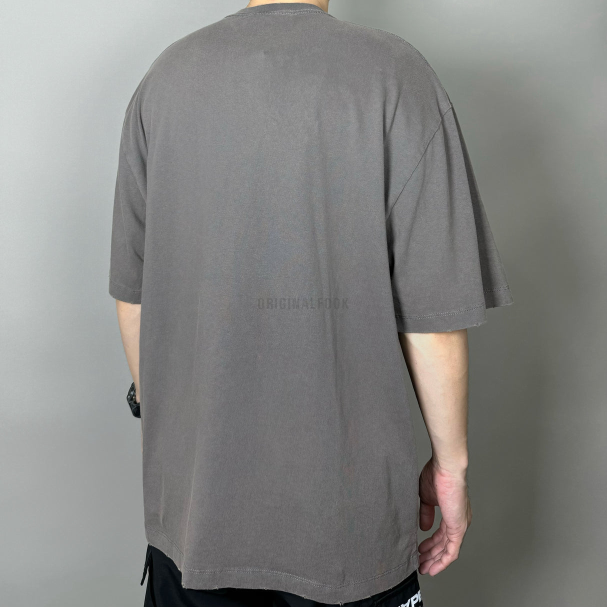 MASONPRINCE Smoke Logo Tee Stone Grey MASONPRINCE MASONPRINCE - originalfook singapore