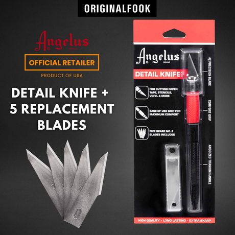 Angelus #2 Detail Knife + 5 Replacement Blades ANGELUS ANGELUS - originalfook singapore