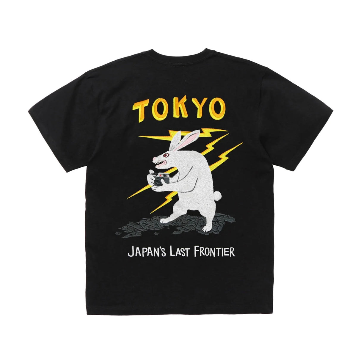FR2 Fxxking Rabbits Tokyo Embroidery Souvenir Tee Black FR2 FR2 - originalfook singapore