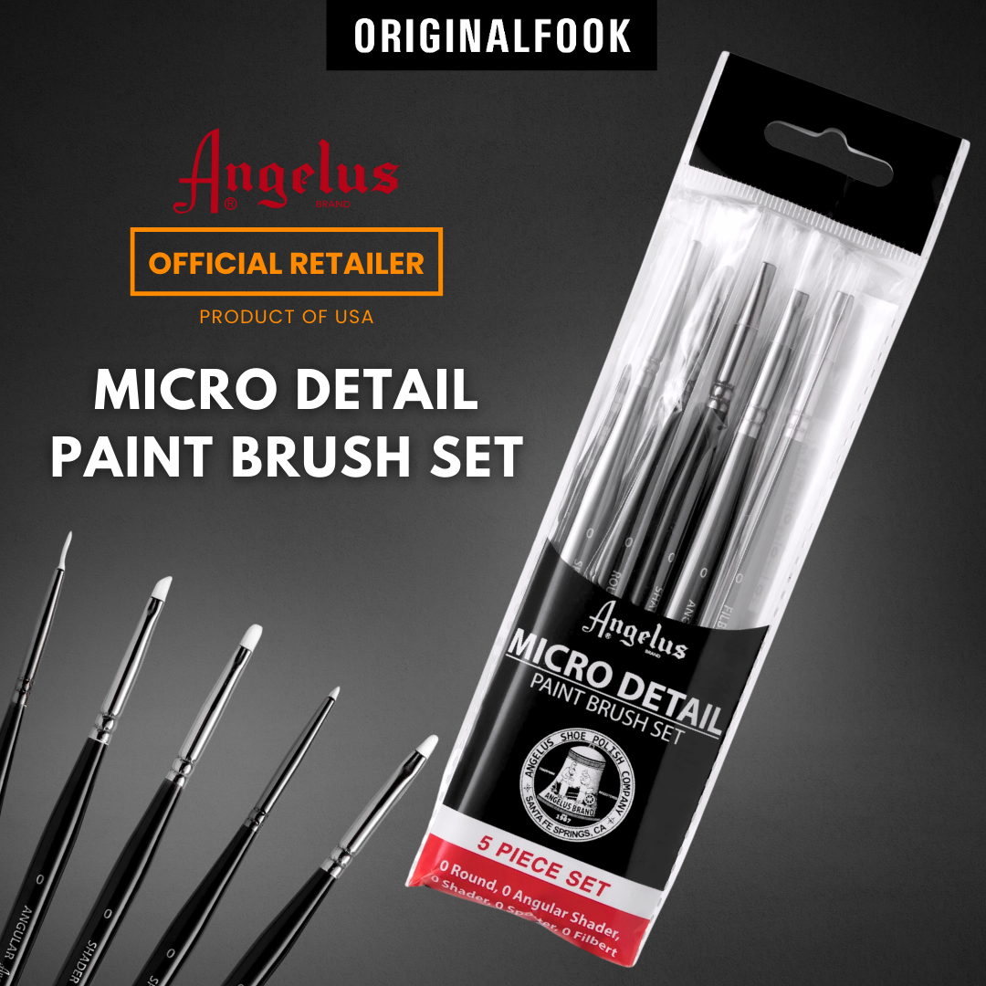 Angelus 5 Piece Micro Detail Paint Brush Set ANGELUS ANGELUS - originalfook singapore