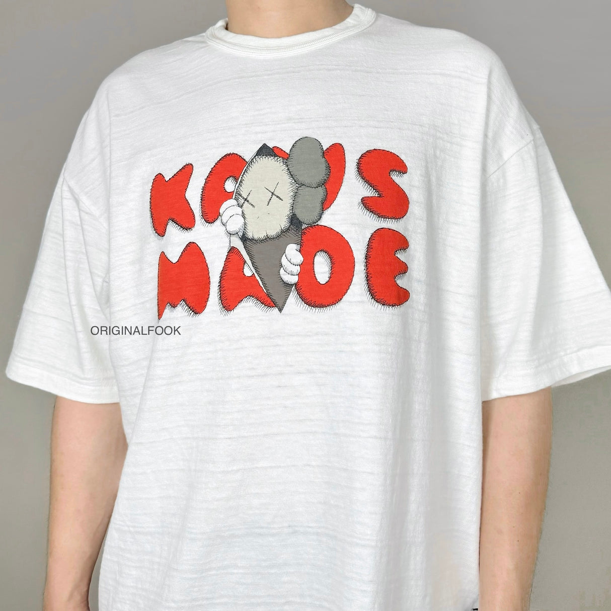 Human Made X KAWS Tee #1 White HUMAN MADE HUMAN MADE - originalfook singapore