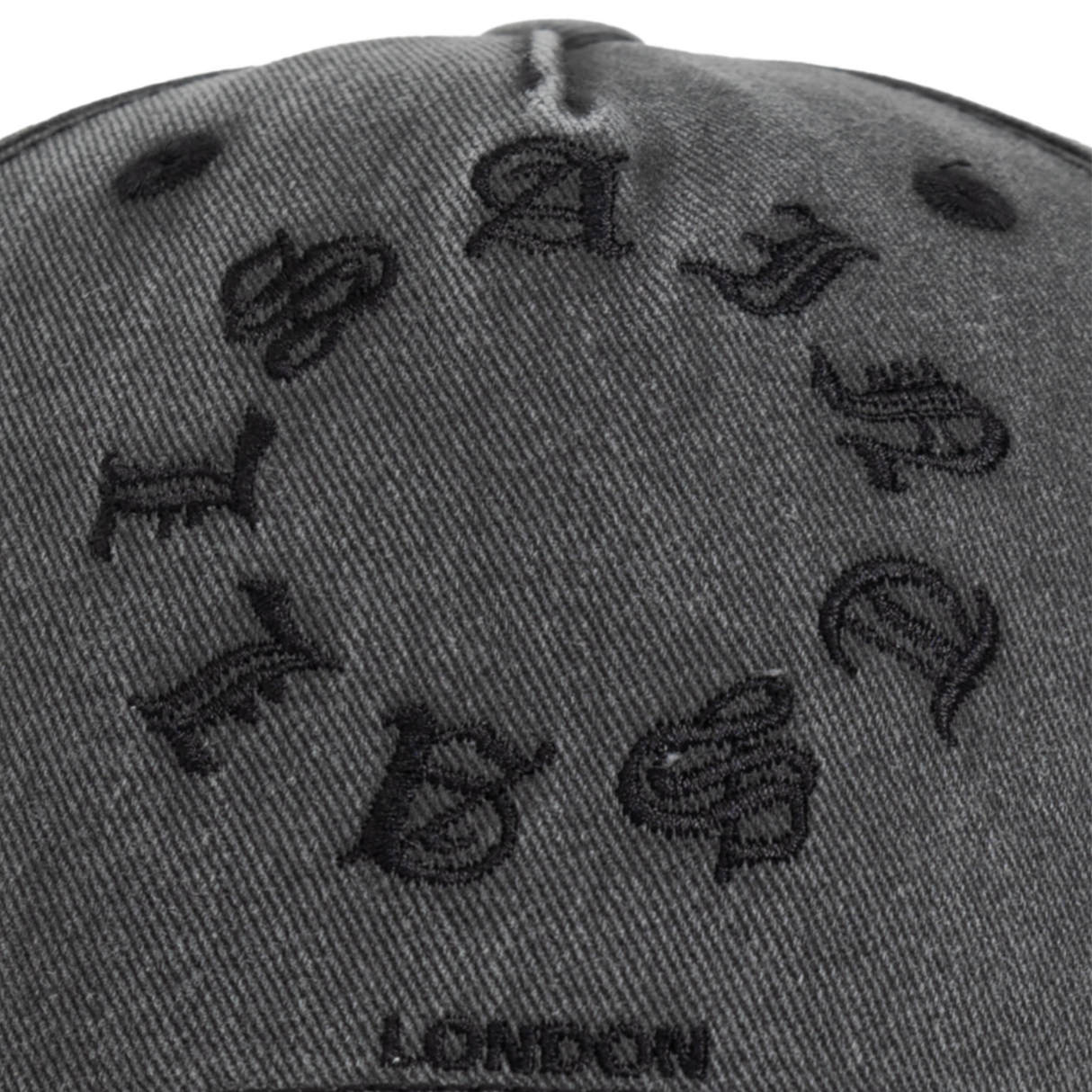 AllSaints Gothic Tierra Logo Cap Washed Black ALLSAINTS ALLSAINTS - originalfook singapore