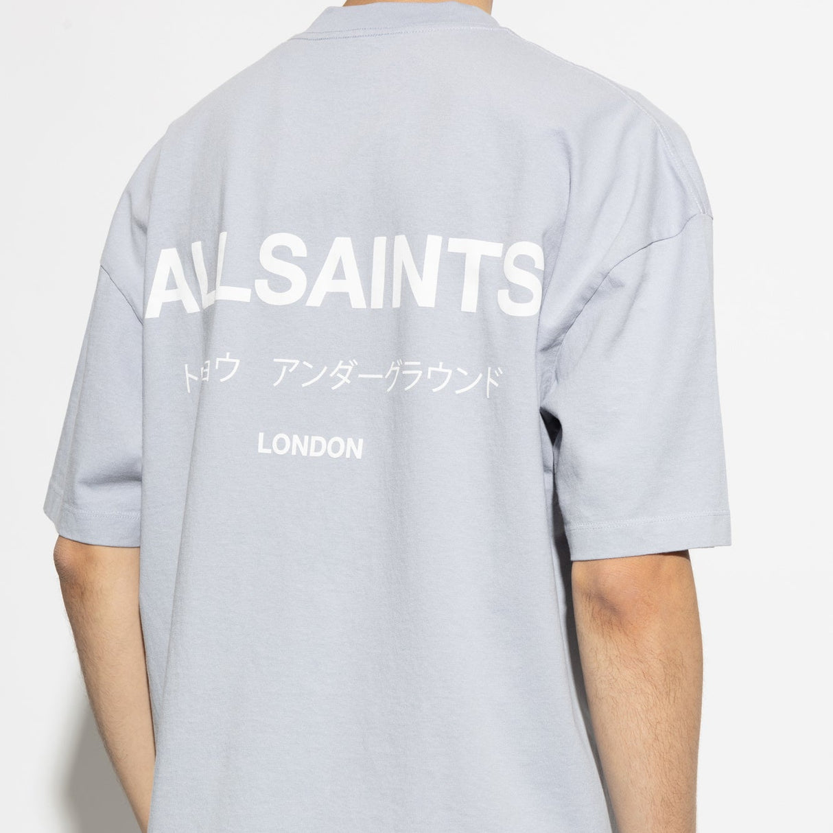 Allsaints Underground Logo Tee Willow Blue ALLSAINTS ALLSAINTS - originalfook singapore