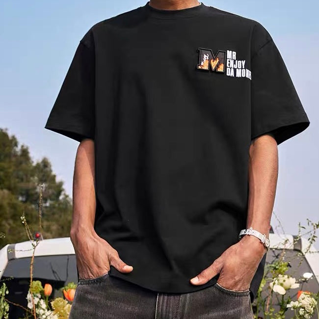 MEDM Replaceable Velcro Patch Tee Black MEDM MEDM - originalfook singapore