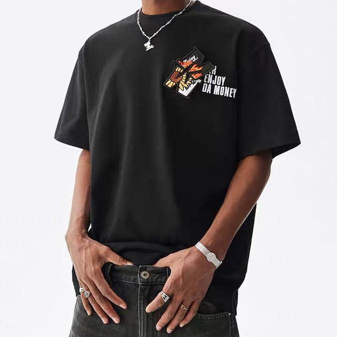 MEDM Replaceable Velcro Patch Tee Black MEDM MEDM - originalfook singapore