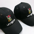 LifeWork Hoodie Dog Embroidered Baseball Cap Black lifework lifework - originalfook singapore