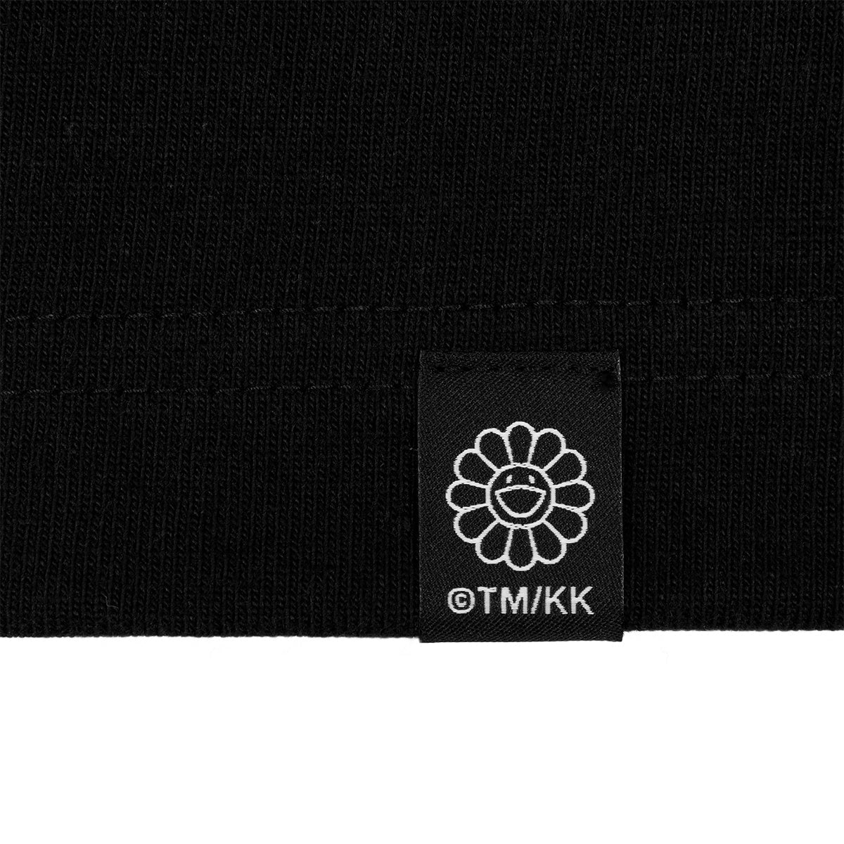 Takashi Murakami Embroidered Patch Sakura Flower Tee Black TAKASHI MURAKAMI TAKASHI MURAKAMI - originalfook singapore