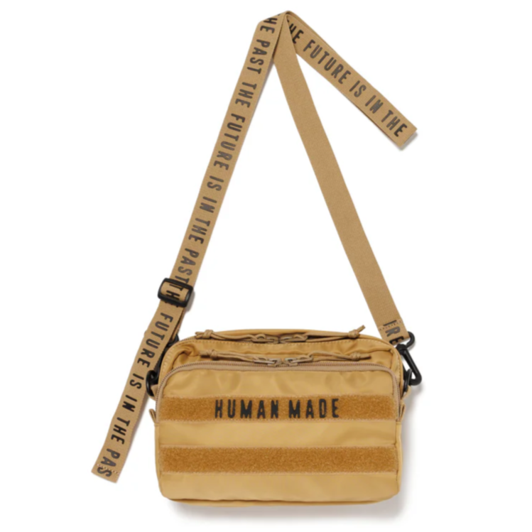 Human Made Military Sling Bag Khaki HUMAN MADE HUMAN MADE - originalfook singapore
