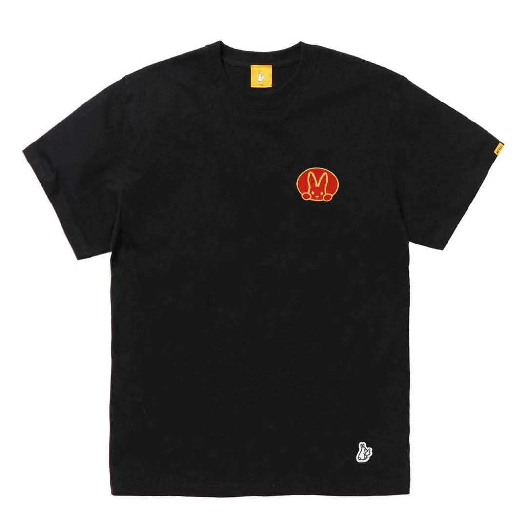 Black FR2 M Logo Tee, a casual apparel shirt with a prominent logo design on the front.