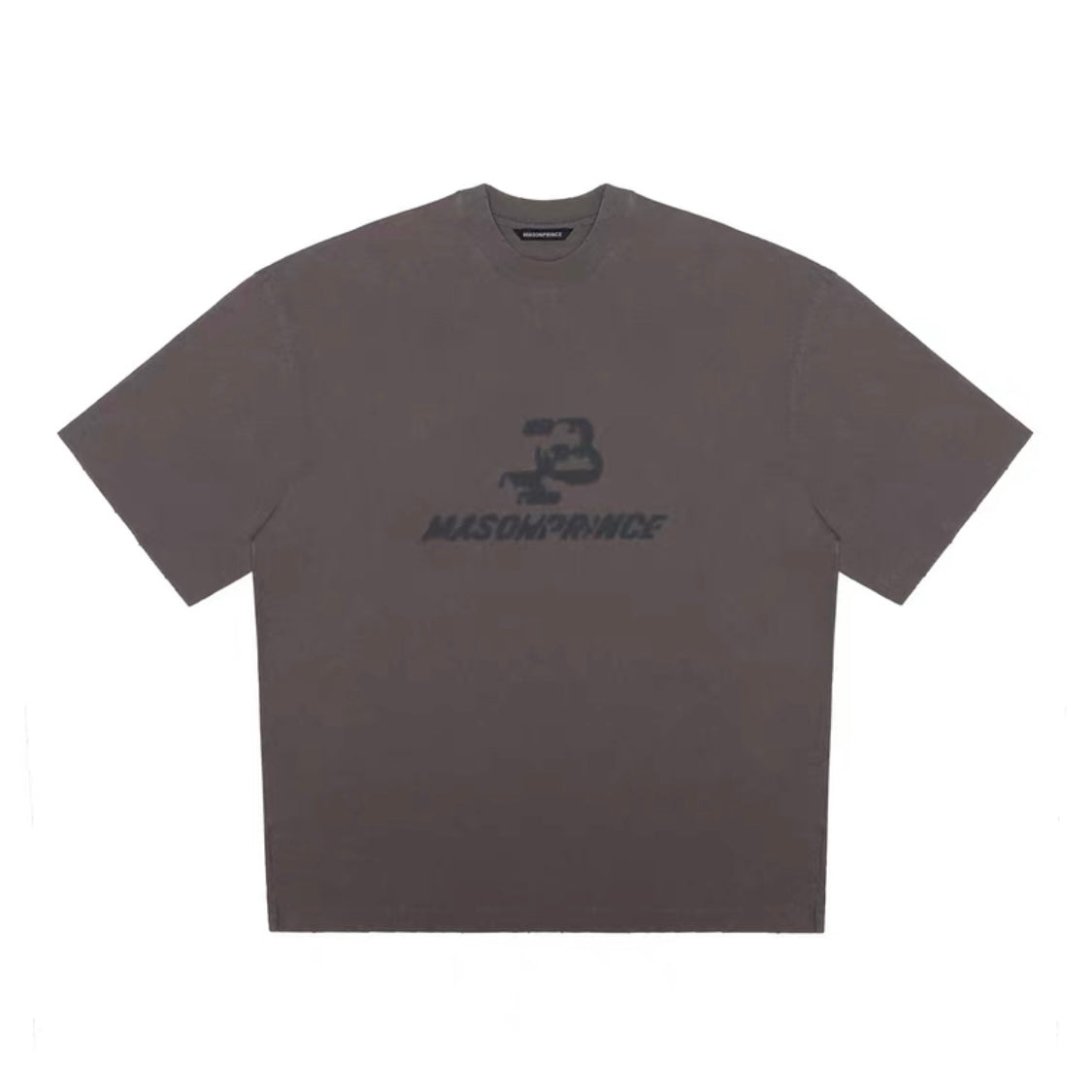 MASONPRINCE Smoke Logo Tee Stone Grey MASONPRINCE MASONPRINCE - originalfook singapore