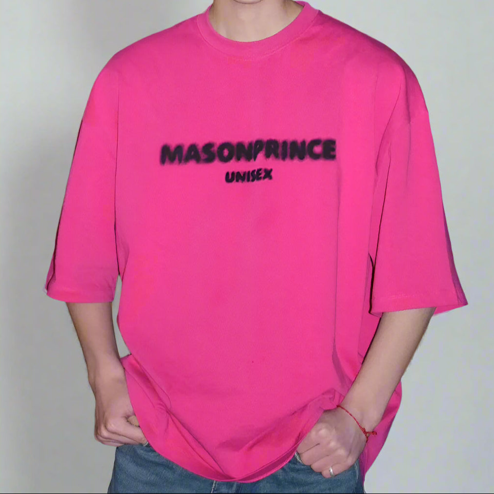 MASONPRINCE Classic Spray Logo Tee Pink MASONPRINCE MASONPRINCE - originalfook singapore