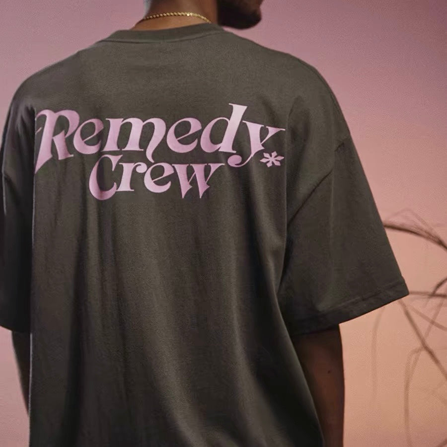 Remedy Crew Logo Tee Dark Grey REMEDY REMEDY - originalfook singapore