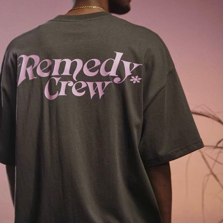 Remedy Crew Logo Tee Dark Grey REMEDY REMEDY - originalfook singapore